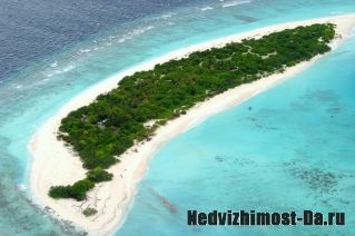 Красивый остров на Мальдивах