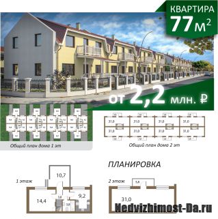 Новые 2 к квартиры
